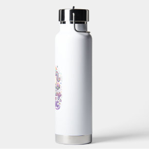 Einhorn, das sich in meine magische fette Schrifta Trinkflasche