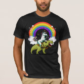 Einhorn, das T-Rex Dinosaurier-magischen T-Shirt (Vorderseite)