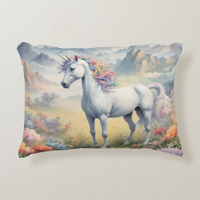 Einhorn Dekokissen (Vorderseite)