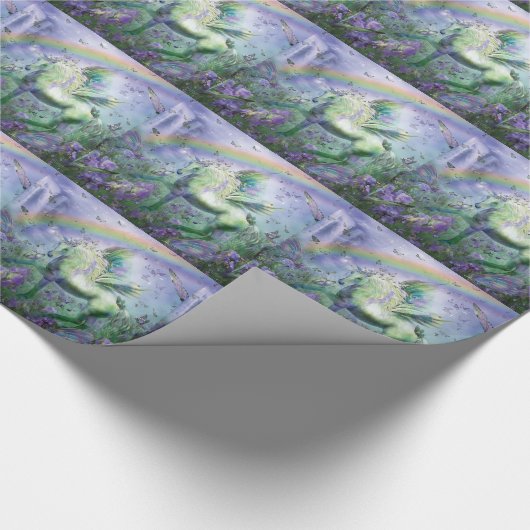 Einhorn der Buttys Kunst-Geschenk-Verpackung Geschenkpapier (Ecke)