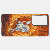 Einhorn der Feuerwerkskunst Kunst Samsung Galaxy Hülle (Linke Seite)