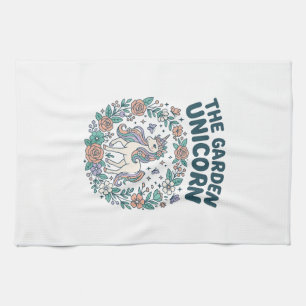 Einhorn Der Garten Einhorn Trendiges T-Shirt Desig Geschirrtuch