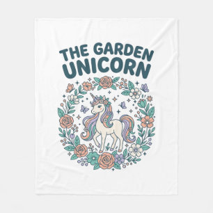 Einhorn Der Garten Einhorn Trendy T-Shirt Design_1 Fleecedecke