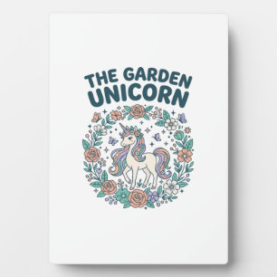 Einhorn Der Garten Einhorn Trendy T-Shirt Design_1 Fotoplatte