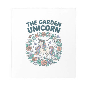 Einhorn Der Garten Einhorn Trendy T-Shirt Design_1 Notizblock