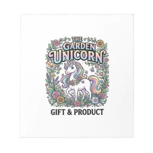 Einhorn Der Garten Einhorn Werbevektor Design Notizblock