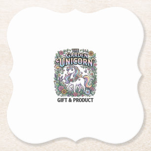 Einhorn Der Garten Einhorn Werbevektor Design Untersetzer