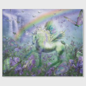 Einhorn der geschenkpapier (Flach)