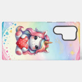 Einhorn der Liebe Heartwarming Magic Samsung Fall Galaxy Hülle (Rückseite (Horizontal))