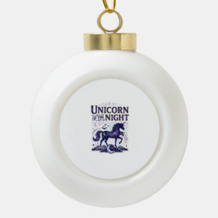 Einhorn der Nacht Grafikdesign Zazzle Design_ Keramik Kugel-Ornament