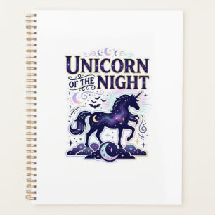 Einhorn der Nacht Grafikdesign Zazzle Design_ Planer
