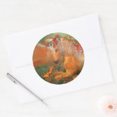 Einhorn der Rose Art Aufkleber (Umschlag)