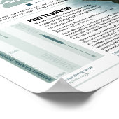 Einhorn der See Poster (Ecke)