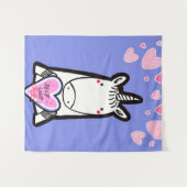 Einhorn der Selbstliebe Wandteppich (Vorderseite (Horizontal))