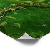 Einhorn des Forest Art Poster/Print Poster (Ecke)