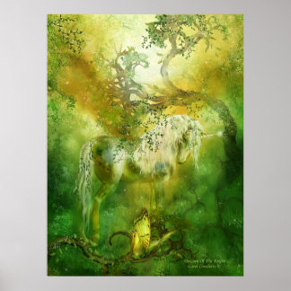 Einhorn des Forest Art Poster/Print Poster