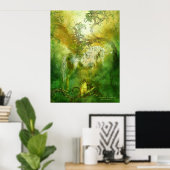Einhorn des Forest Art Poster/Print Poster (Heimbüro)