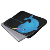 Einhorn des Meeres - Laptop-Hülse Laptopschutzhülle (Vorne Knopf)