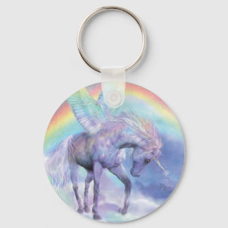 Einhorn des Rainbow Art Schlüsselanhänger