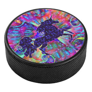 EINHORN DES UNIVERSUMS mehrfarbig Eishockey Puck