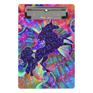EINHORN DES UNIVERSUMS mehrfarbig Mini Klemmbrett