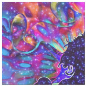 EINHORN DES UNIVERSUMS mehrfarbig Stoff (Nahaufnahme)