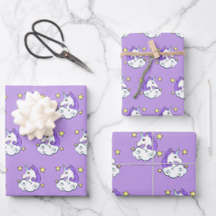 Einhorn-Design Geschenkpapier Set
