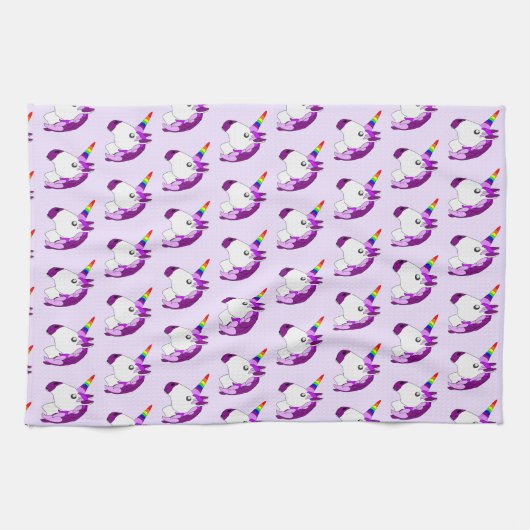 Einhorn-Design Geschirrtuch (Horizontal)