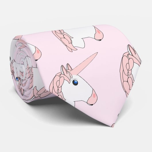 Einhorn-Design Krawatte (Gerollt)