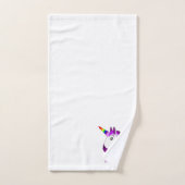 Einhorn-Design Monogramm Badhandtuch Set (Handtuch)