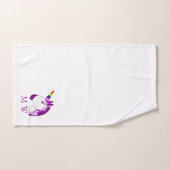 Einhorn-Design Monogramm Badhandtuch Set (Handtuch)