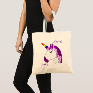 Einhorn-Design personalisiert Tragetasche