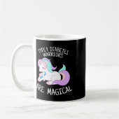 Einhorn-Diabetes-Krieger-Geschenk Kaffeetasse (Links)