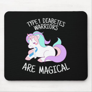 Einhorn-Diabetes-Krieger-Geschenk Mousepad