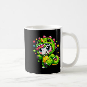 Einhorn-Dinosaur-Farbenfrohes-Kostüm-Cosplay-Regen Kaffeetasse