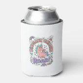 Einhorn Dinosaurier Einhorn Brüllen Retro-Stil T-S Dosenkühler (Kanne Vorderseite)