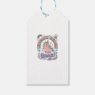 Einhorn Dinosaurier Einhorn Brüllen Retro Style T- Geschenkanhänger