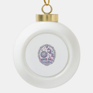 Einhorn Disco Ball Einhorn Spielerei Druck auf Anf Keramik Kugel-Ornament