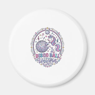 Einhorn Disco Ball Einhorn Spielerei Druck auf Anf Magnet
