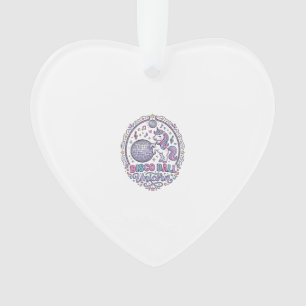 Einhorn Disco Ball Einhorn Spielerei Druck auf Anf Ornament