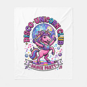 Einhorn Disco Einhorn Club Werbe-Shirt Grafik Fleecedecke