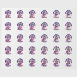Einhorn Disco Einhorn Club Werbe-Shirt Grafik Geschenkpapier