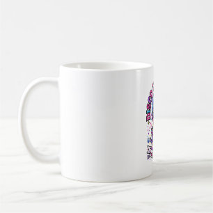 Einhorn Disco Einhorn Club Werbe-Shirt Grafik Kaffeetasse