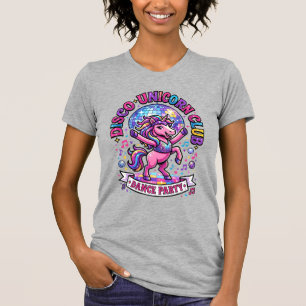Einhorn Disco Einhorn Club Werbe-Shirt Grafik T-Shirt