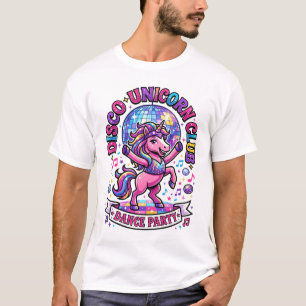 Einhorn Disco Einhorn Club Werbe-Shirt Grafik T-Shirt