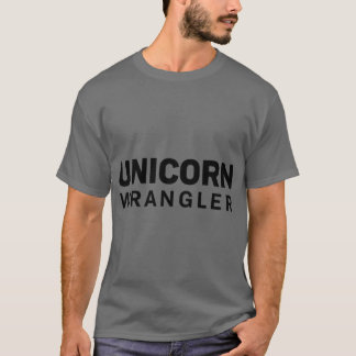 Einhorn Dompteur Minimalistypography Slogan Design T-Shirt