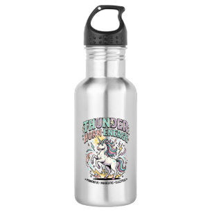Einhorn-Donnerhorn-Energie-Retro-Stil-Produkt Gr Edelstahlflasche