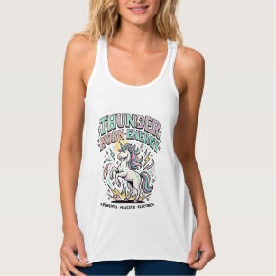Einhorn Donnerhorn Energie Retro-Stil Produkt Gr Tank Top
