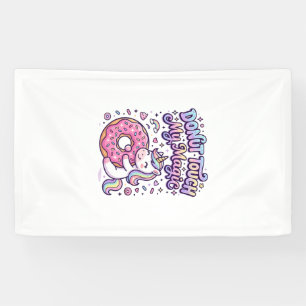 Einhorn Donut Berühre Mein Magisches Geschenkidee  Banner