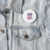 Einhorn Donut Berühre Mein Magisches Geschenkidee  Button (Beispiel)
